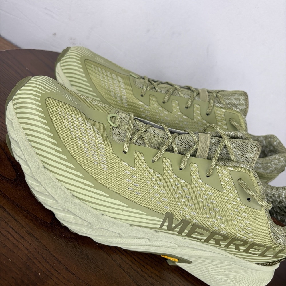 Merrell Agility Peak Trail Shoes Men's 15 Green Hiking Outdoor Vibram Sneakers - Picture 12 of 16